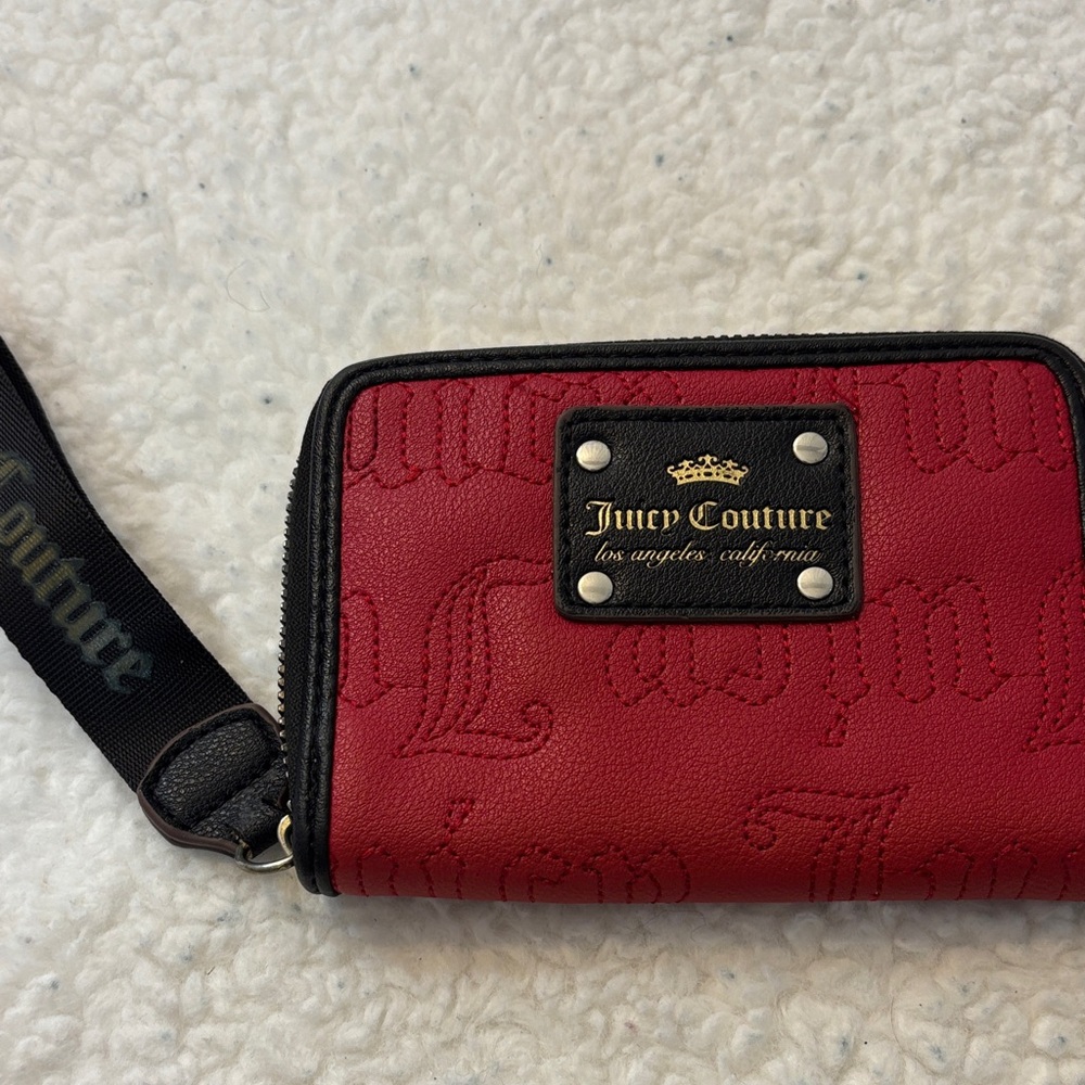 Juicy Couture Red Wristlet Wallet